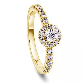 Moments by Pan Jewelry, Diamantring Delight i 585 gult gull 0,56 CT | 2,1 mm bredde