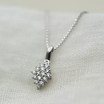 Bilde nummer 3 av Pan Jewelry, Anheng i 585 hvitt gull med diamanter 0,33 ct