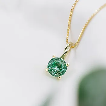 Bilde nummer 2 av Pan Jewelry Drops, Anheng i 585 gult gull med syntetisk Spinell
