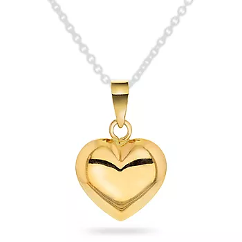 Pan Jewelry, anheng i 585 gult gull med hjerte
