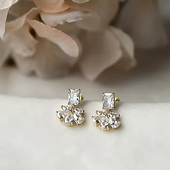 Bilde nummer 4 av Pan Jewelry, Øredobber i forgylt sølv med zirkonia