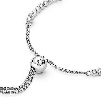 Bilde nummer 3 av Pandora Timeless, Tennisarmbånd i 925 sølv med skyvelås