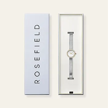Bilde nummer 3 av Rosefield, Mini Small Edit Dameklokke med  mesh stållenke