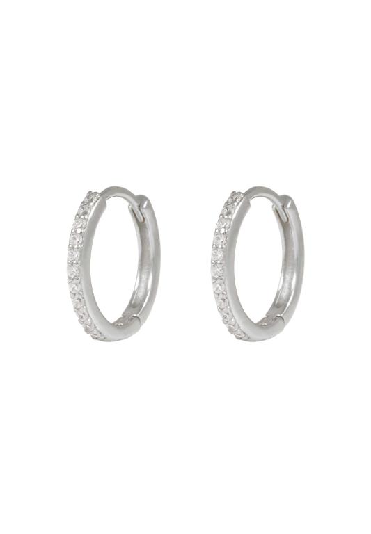 Snö Of Sweden Siri Thin Hoop Earring Silver Onesize
