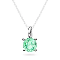 Pan Jewelry Drops, Anheng i 585 hvitt gull med syntetisk Krysolitt