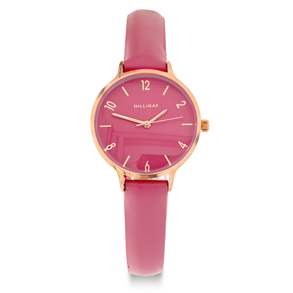 Dilligaf, Dameklokke med rosa rem
