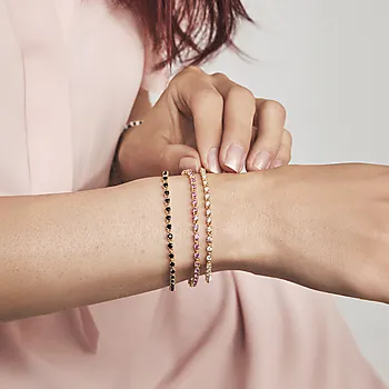 Bilde nummer 2 av Zela armbånd i 925 forgylt sølv med zirkonia