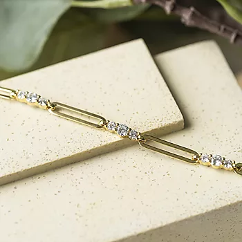 Bilde nummer 4 av Pan Jewelry, Armbånd i forgylt sølv med zirkonia