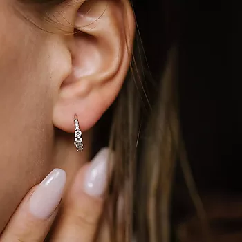 Bilde nummer 3 av Pan Jewelry, Øreringer i 925 sølv med zirkonia