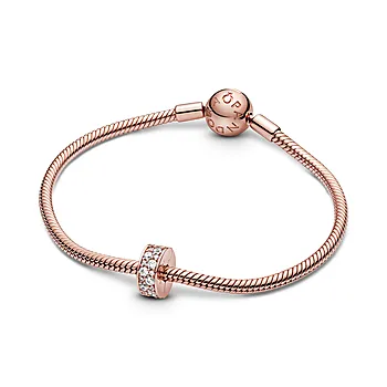 Bilde nummer 4 av Pandora Moments, Klemmecharm i 925 rosèforgylt sølv med zirkonia