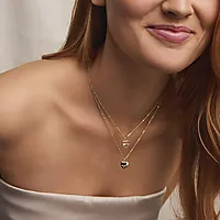 Bilde nummer 3 av Hjertebank smykke i 925 forgylt sølv