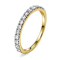 Carina diamantring i 375 gult gull 0,43 ct