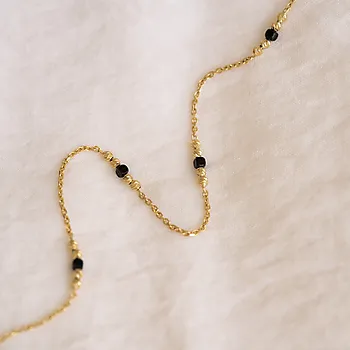 Bilde nummer 4 av Pan Jewelry, Armbånd i 585 gult gull med kuler, 20 cm