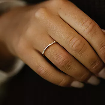 Bilde nummer 4 av Pan Jewelry, Ring i 585 gult gull med zirkonia