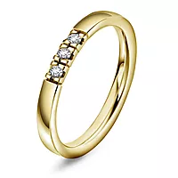 Pan Jewelry, Lady alliansering i 585 gult gull med diamant 0,09 ct TWSI