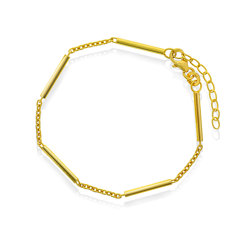 Armbånd i forgylt sølv, 19 cm