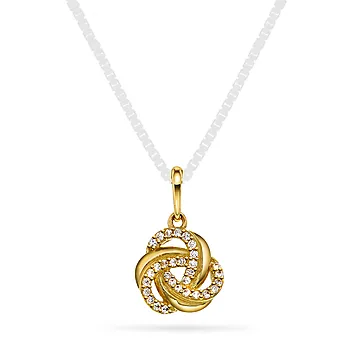 Pan Jewelry, Anheng i 585 gult gull med zirkonia