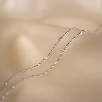 Bilde nummer 2 av Panserkjede i 925 sølv med kuler, 50-80 cm