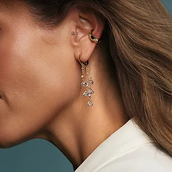 Bilde nummer 2 av Twinkle ear cuffs i forgylt med stjerne