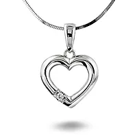 Pan Jewelry, Allianseanheng i 585 hvitt gull med diamant 0,03 ct