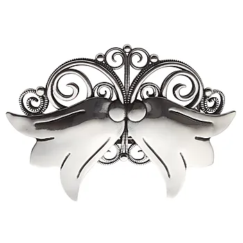 Hårspenne blåklokke i 830 oksidert sølv