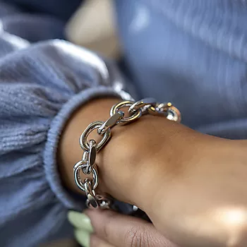 Bilde nummer 4 av Pan Jewelry, Anker armbånd i 925 sølv, 21 cm