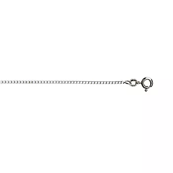 Pan Jewelry, Veneziansk kjede i 925 rhodinert sølv 1,5 mm, 45-70 cm
