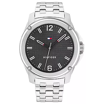 Tommy Hilfiger, Herreklokke i stål med lenke