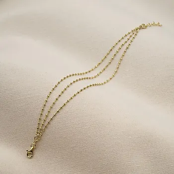 Bilde nummer 3 av Armbånd i 925 forgylt sølv med kuler