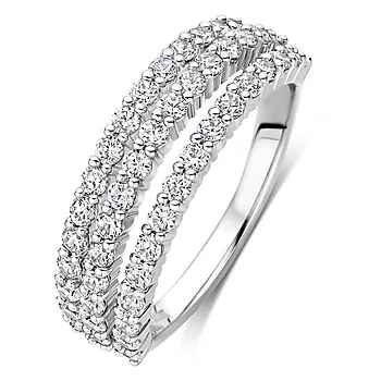 Ring i 925 sølv med zirkonia