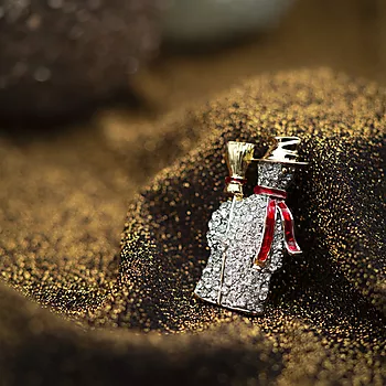 Bilde nummer 2 av Pan Jewelry, Brosje/julenål med snømann