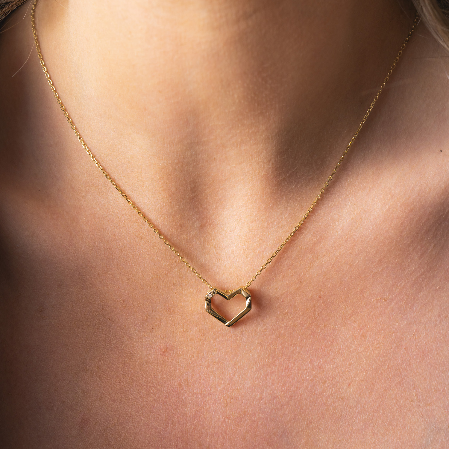Bilde nummer 4 av Pan Jewelry, Smykke i forgylt 925 sølv med hjerte