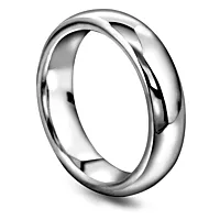 Giftering i 585 hvitt gull | 5 mm bredde