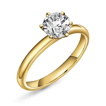 Contessa LAB diamantring 585 gult gull 1,00 ct