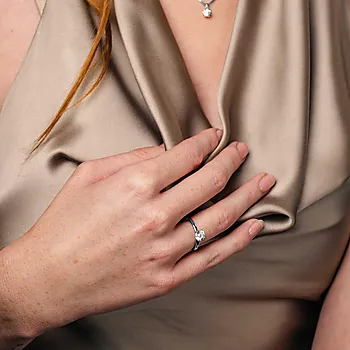 Bilde nummer 2 av Contessa LAB diamantring 585 hvitt gull 1,00 ct