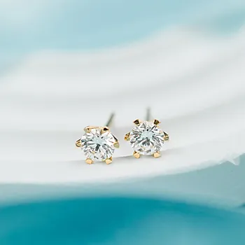 Bilde nummer 4 av Contessa LAB diamantøredobber i 585 gult gull 1,00 ct