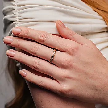 Bilde nummer 2 av Radiant LAB diamantring i 585 gult gull 0,54 ct