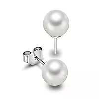 Pan Jewelry, Øredobber i 925 sølv med perle