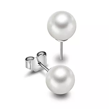 Pan Jewelry, Øredobber i 925 sølv med perle