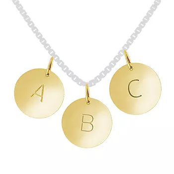 Pan Jewelry, Bokstavanheng i forgylt sølv stor