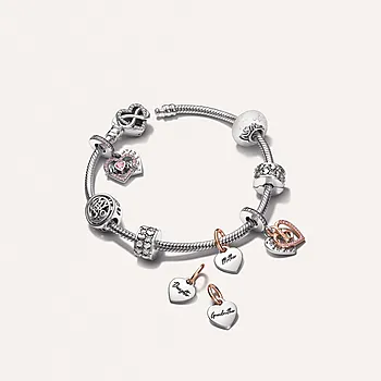 Bilde nummer 3 av Armbånd i 925 sølv med hjertelås