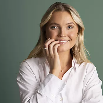 Bilde nummer 3 av Gems by Gulldia, Anheng i 585 hvitt gull med LAB diamanter 0,50 ct TWSI
