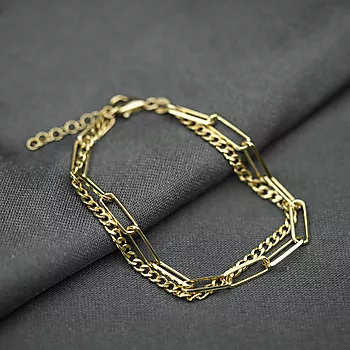 Bilde nummer 2 av Pan Jewelry, Armbånd i forgylt 925 sølv 21 cm