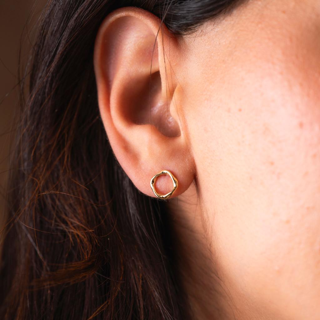 Bilde nummer 3 av Pan Jewelry, Smykkesett i forgylt 925 sølv med bølge