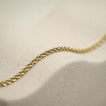 Bilde nummer 2 av Armbånd i 925 forgylt sølv, 19 cm