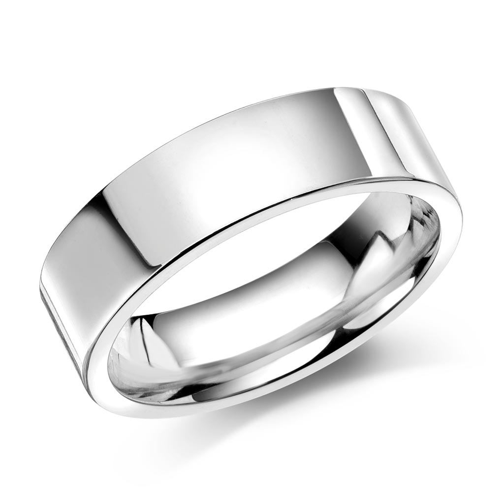 Giftering i 925 sølv | 6 mm bredde