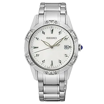 Seiko, Basic dameklokke med diamanter og perlemorskive