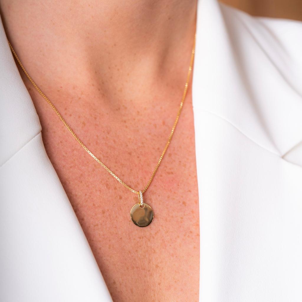 Bilde nummer 2 av Pan Jewelry, Smykke i 925 forgylt sølv med zirkonia plate
