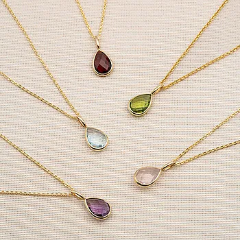 Bilde nummer 4 av Anheng i 585 gult gull med rosenkvarts