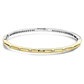 Ti Sento, Armring i forgylt 925 sølv med zirkonia